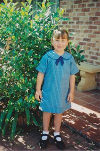 Vanessa on her first day of school! #Adorable